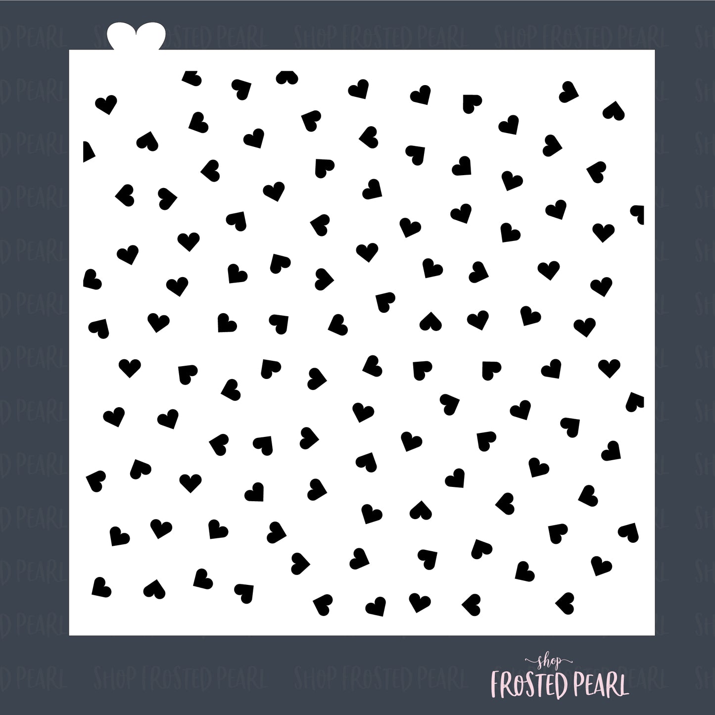 Scattered Hearts - Stencil