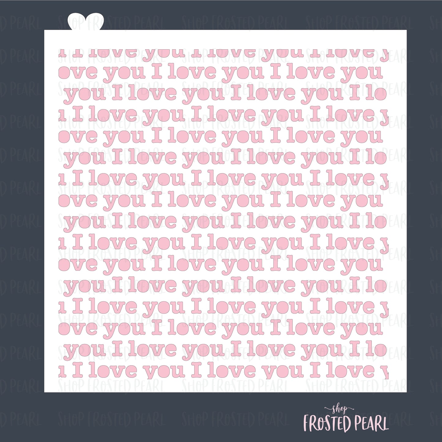 I Love You Type - Stencil