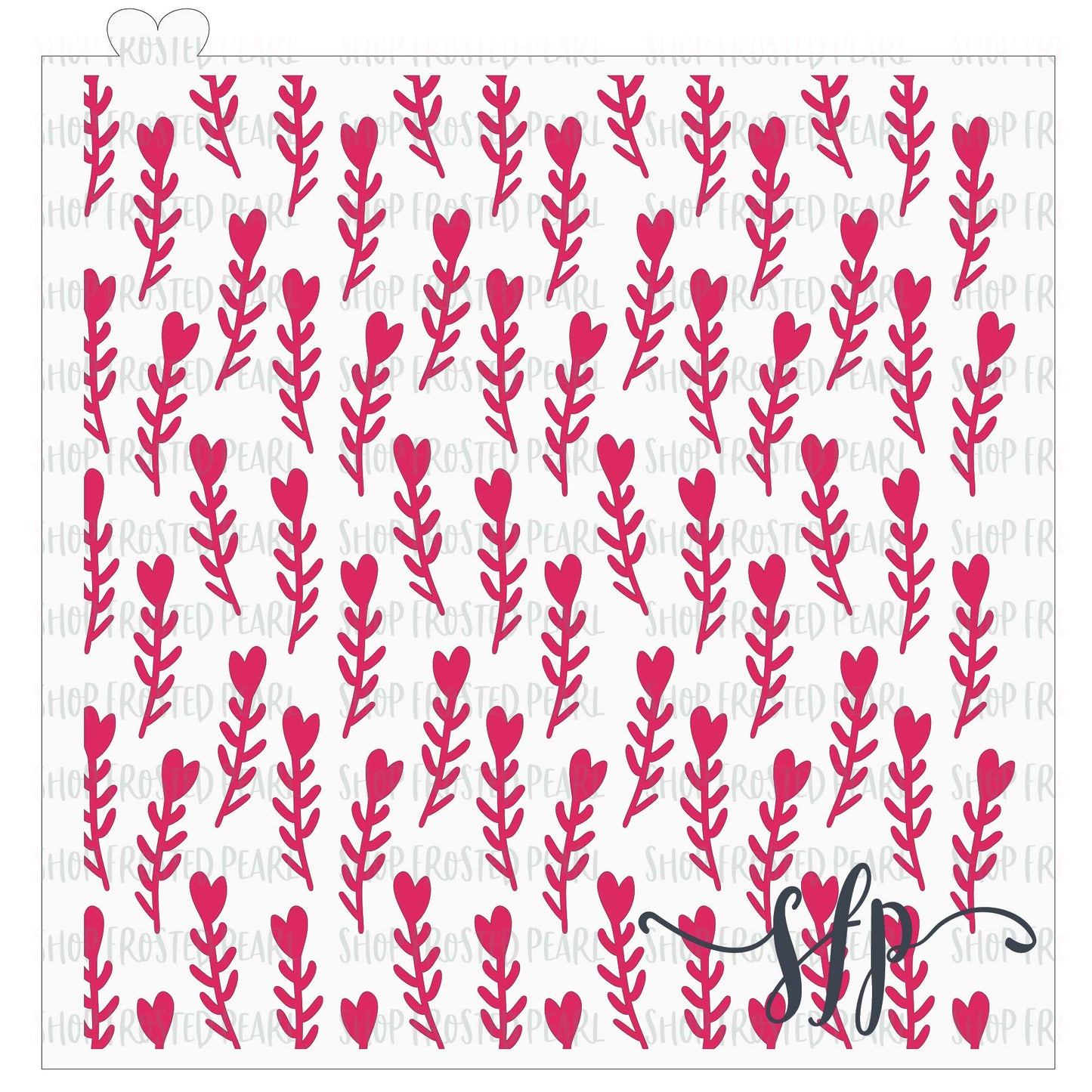 Heart Vine - Stencil