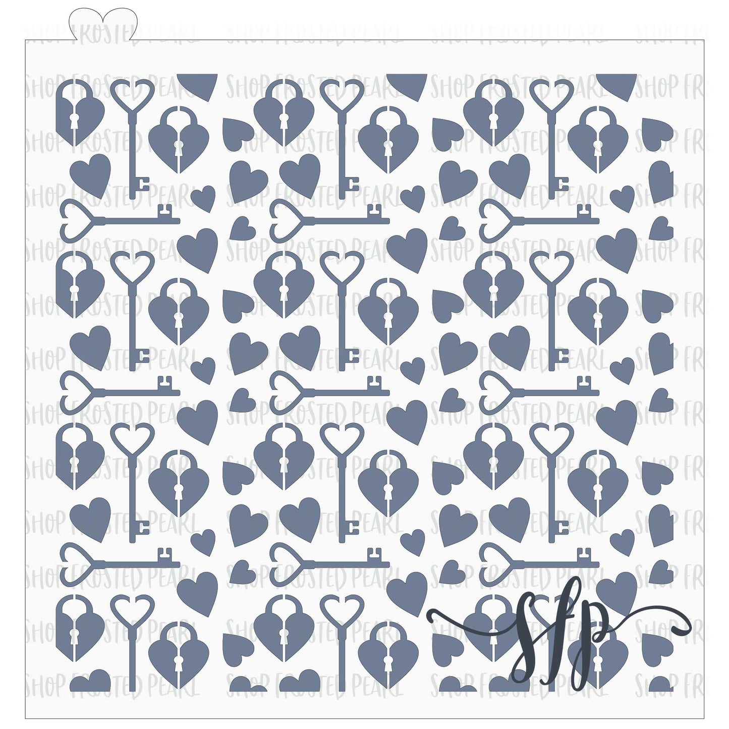 Locket & Key - Stencil