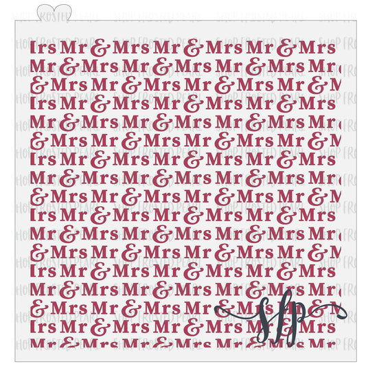 Mr & Mrs Typeface - Stencil