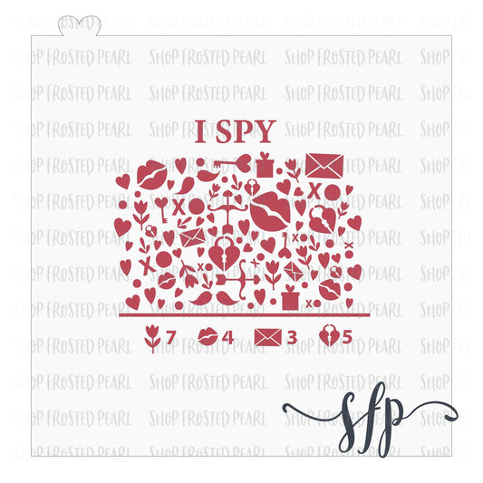 I SPY (Valentine's Day Edition) - Stencil
