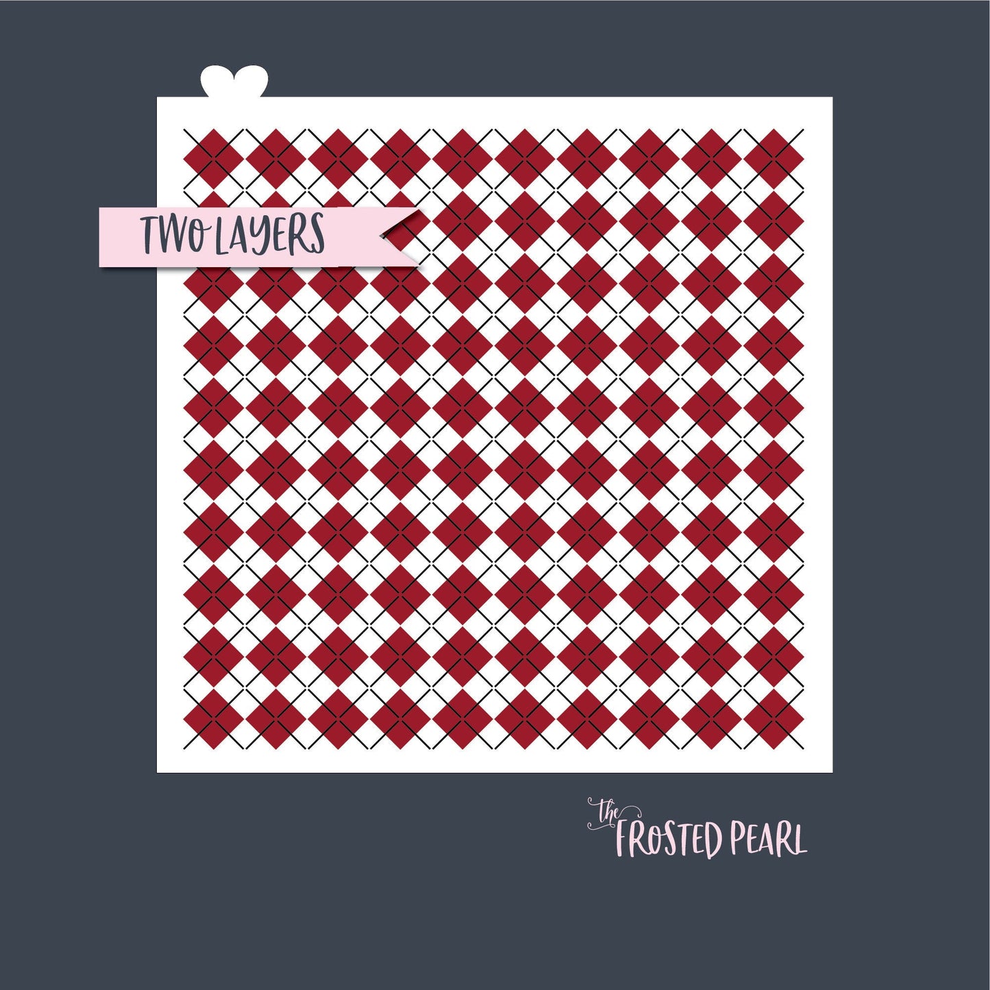 Small Argyle - Stencil