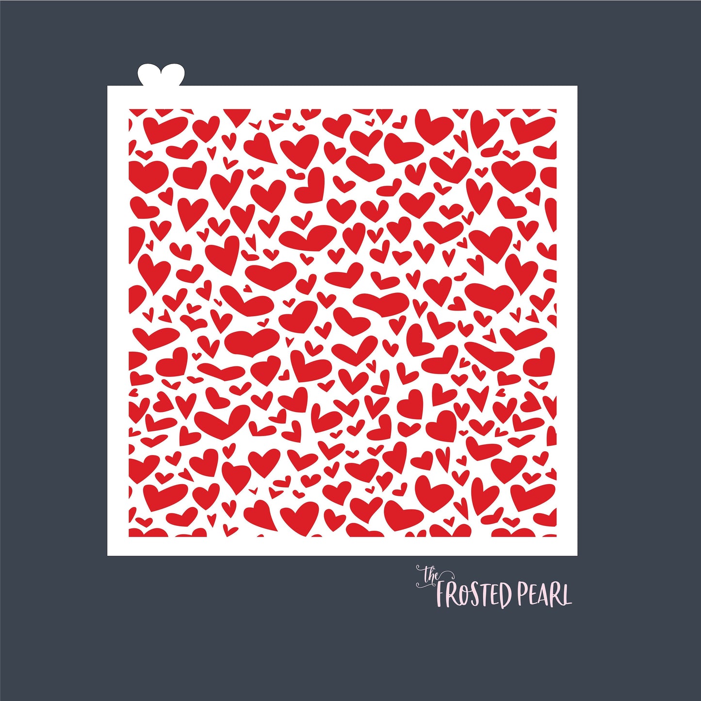 Funky Hearts - Stencil