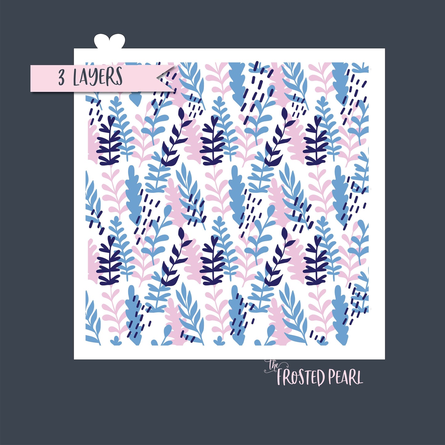 Layered Foliage - Stencil