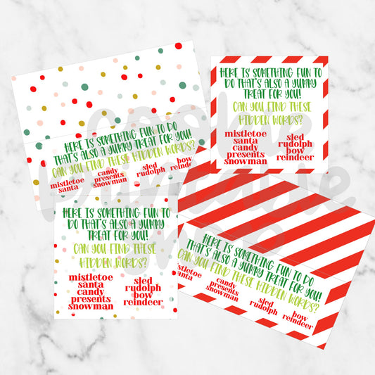 Christmas Word Search - Stencil