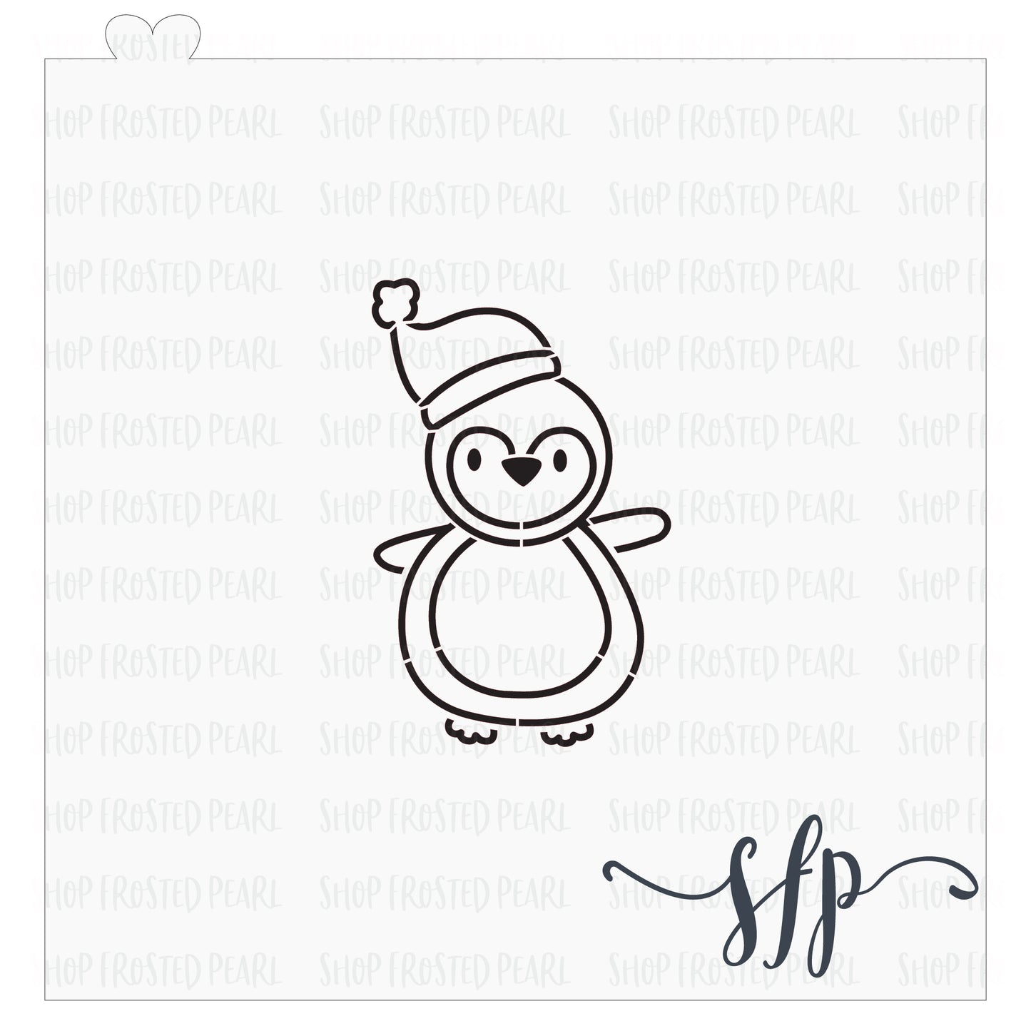 Christmas Penguin PYO - Stencil