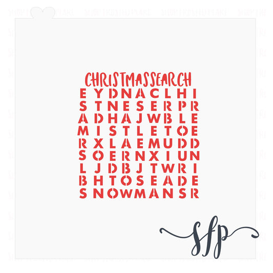 Christmas Word Search - Stencil
