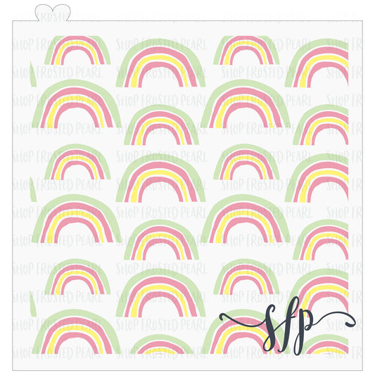 Doodle Rainbows - Stencil
