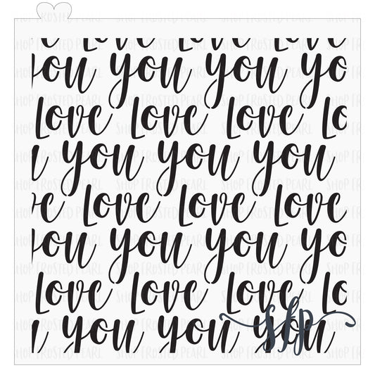 Love Script - Stencil