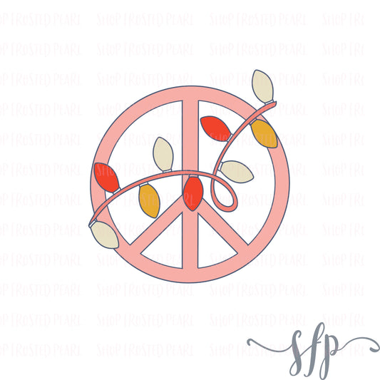 Lit Peace Sign - Cutter