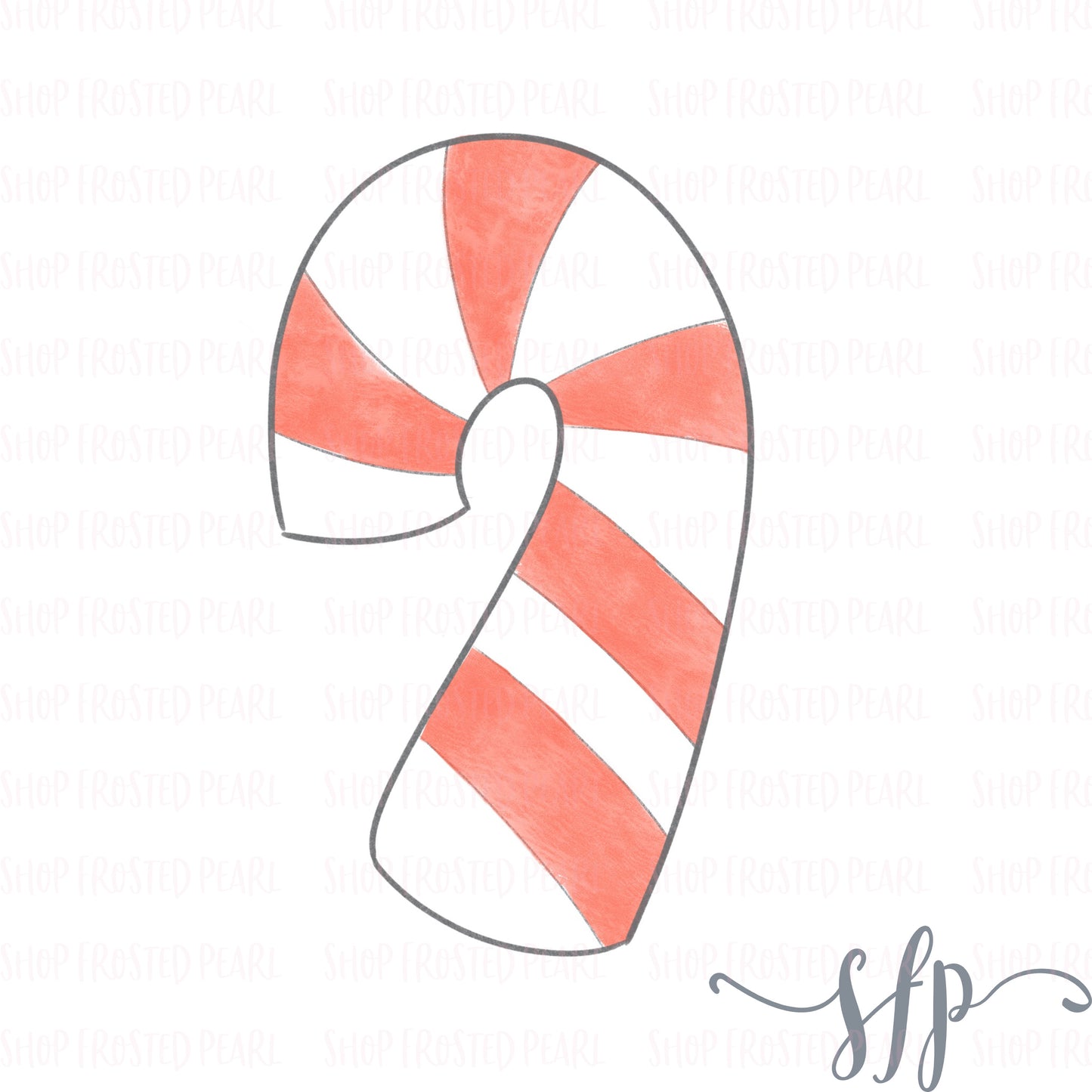 Chubby Candy Cane - Cutter
