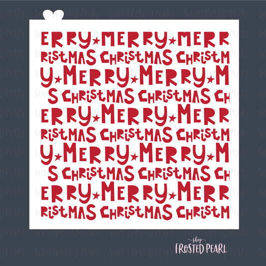 Merry Christmas Font - Stencil