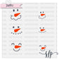 Snowman Faces - Stencil