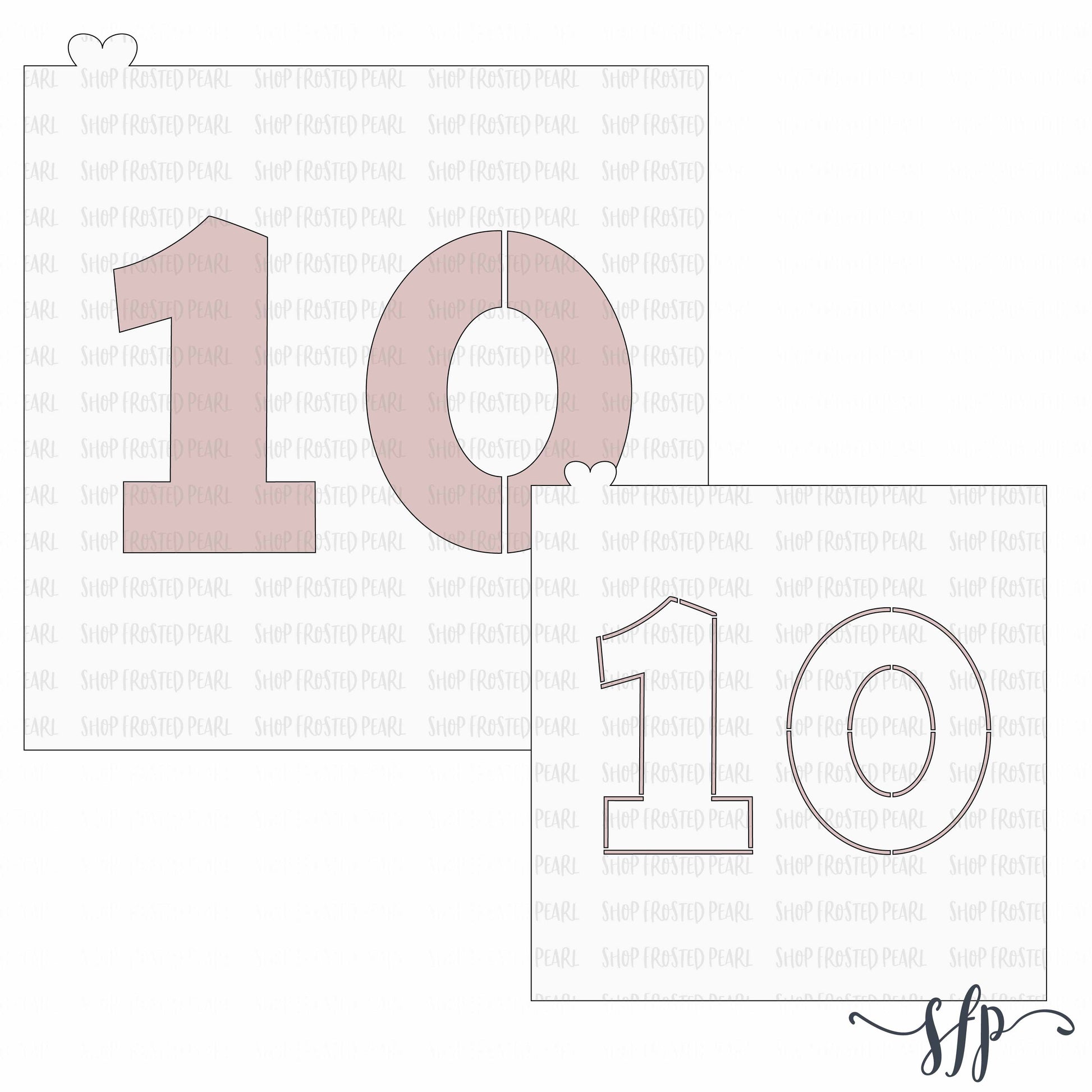 Number Stencils 1-10 - Free to print and Downloadable instantly