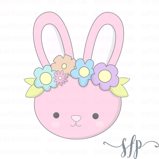 Floral Crown Bunny - Cutter