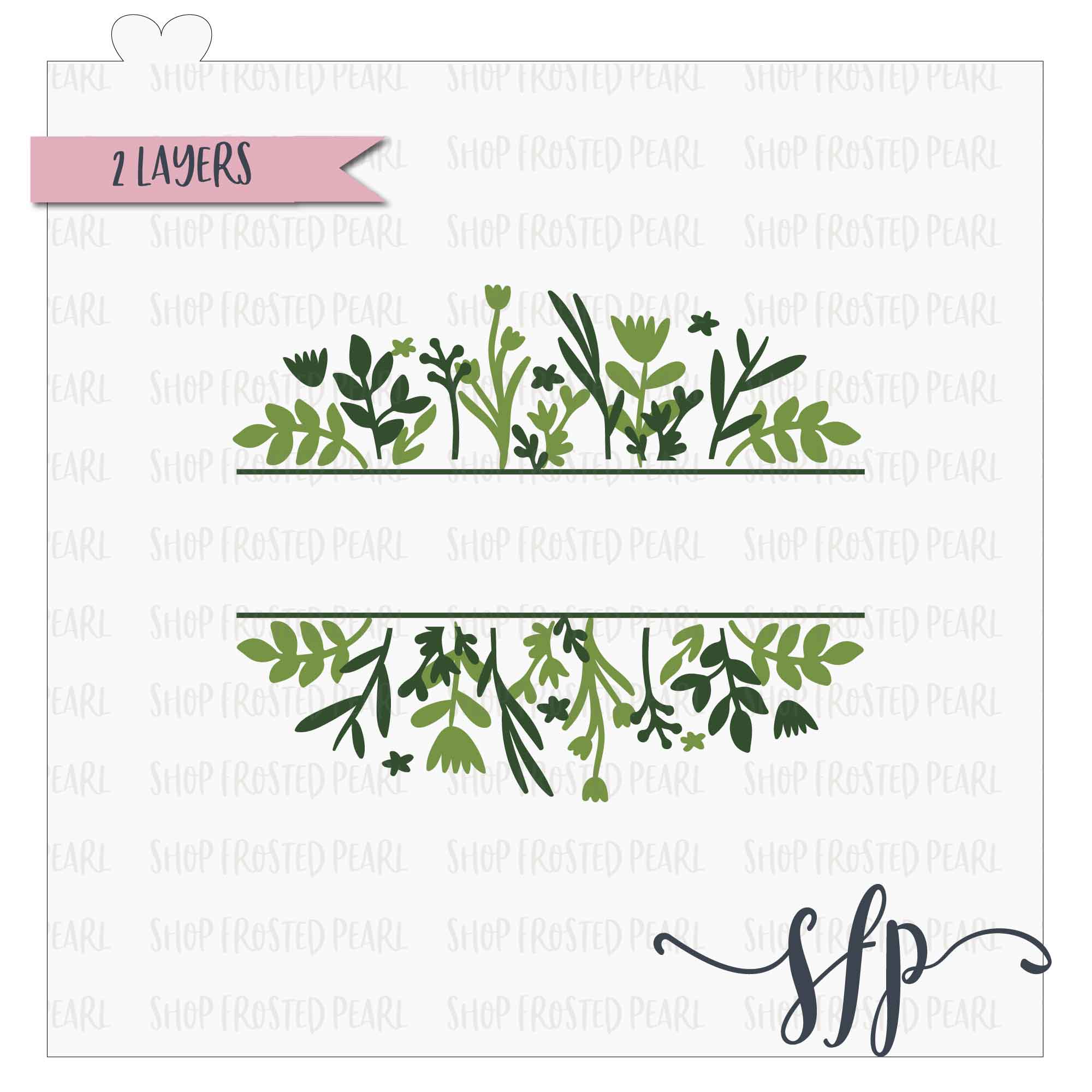 Floral Name Tag - Cutter – Shop Frosted Pearl