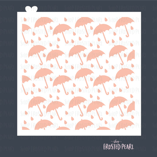 Rainy Day Umbrella - Stencil