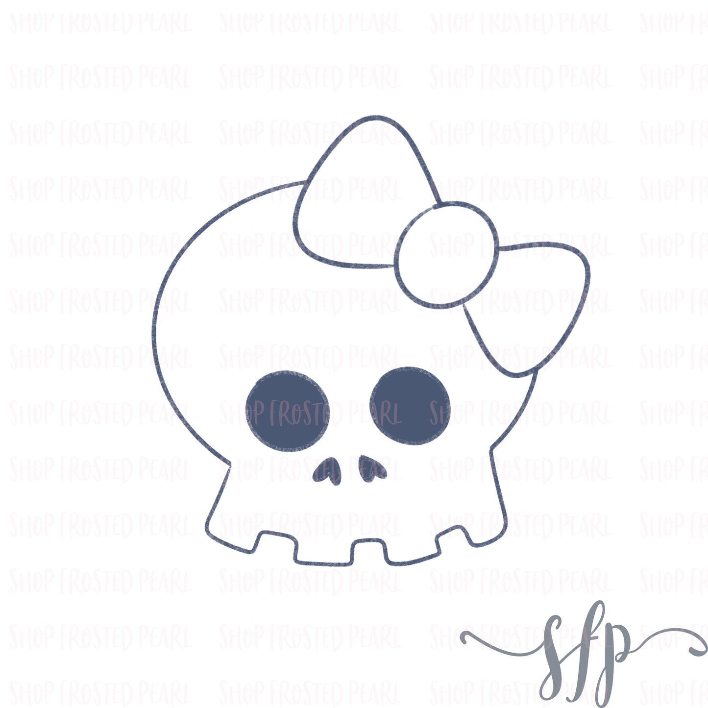 Skull with Bow - Cutter