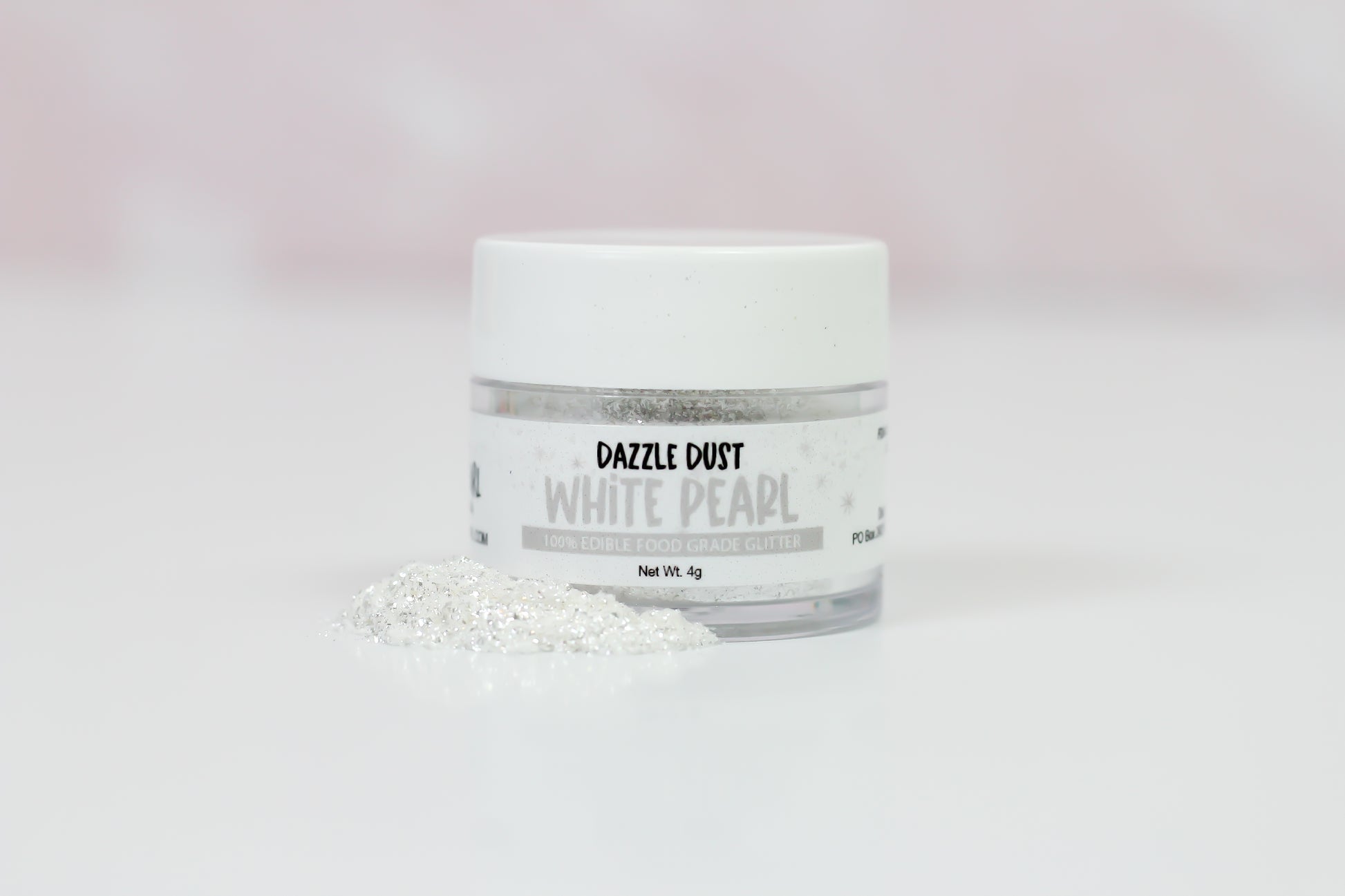 Pearl White Dazzle Dust - Edible Glitter – Shop Frosted Pearl