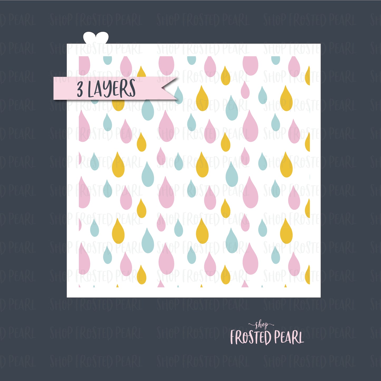 Raindrops - Stencil