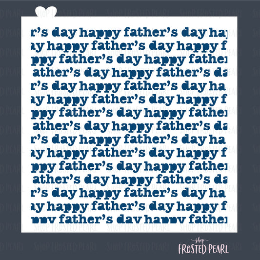 Happy Father's Day Type - Stencil
