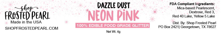 Neon Pink Dazzle Dust - Edible Glitter