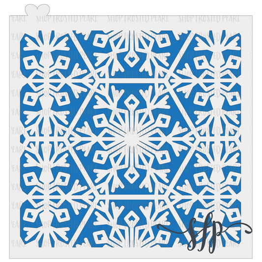 Modern Snowflake - Stencil