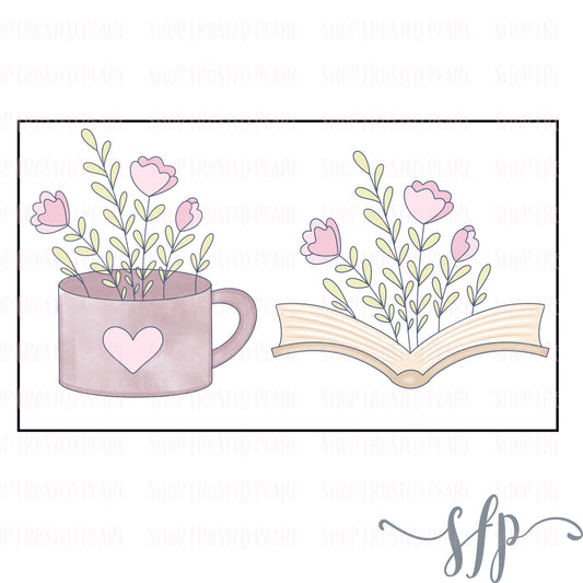 Floral Book & Mug Set - Cutter