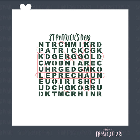 St Patrick's Day Word Search - Stencil