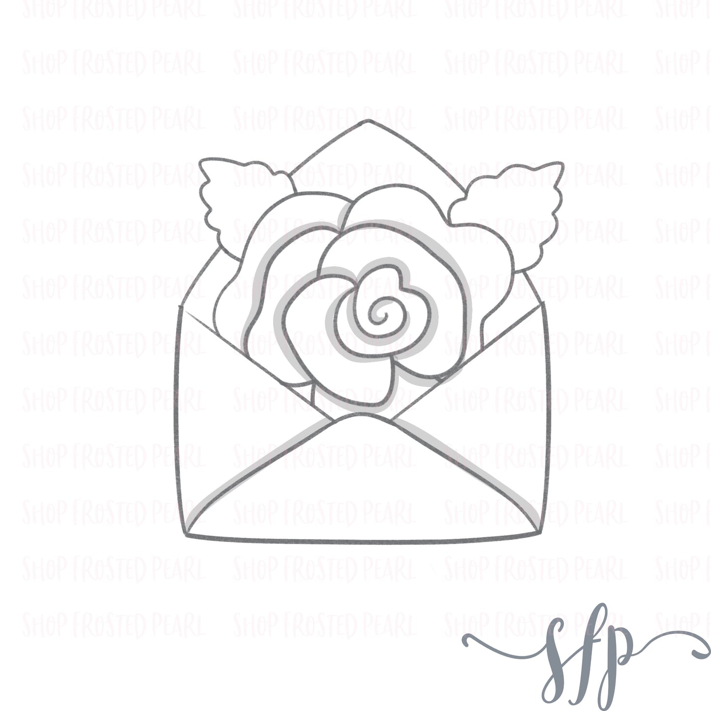 Rose Envelope - Cutter